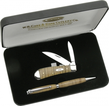 Case TB62117SS Sway Back Gents Knife & Pen Gift Set CA18454