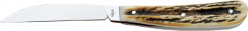 Case Desk Knife Burnt Stag 6 1-8 Overall Full Tang CA20104