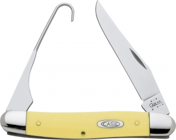 Case Bird Hook Yellow Handles Knives CA302
