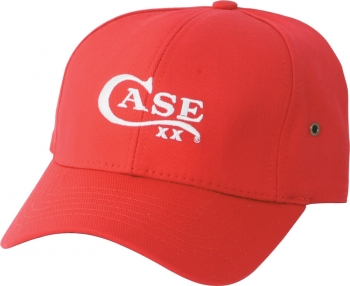 Case Red Baseball Cap Embroidered Case XX Logo CA50054