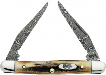 Case Case Damascus Tiny Muskrat. Knives CA6059