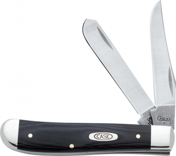 Case Mini Trapper Black G-10 As Ground Blades27oz CA6233
