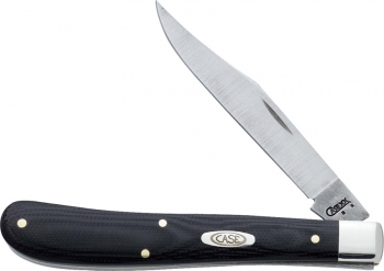Case Barehead Slimline Trapper Black G10 As Ground CA6236