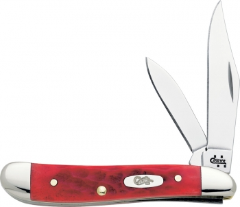 Case Peanut Dark Red Bone Knives CA6987