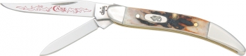 Case Case Red Scroll Small Two Knives CA95531RS