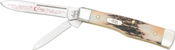 Case Case Red Scroll Small Gunstock Knives CA95535RS