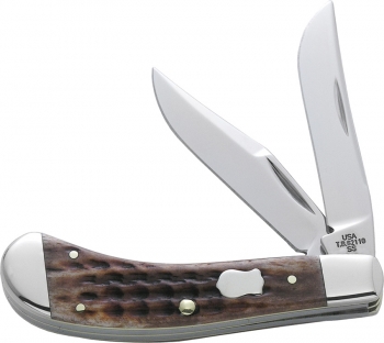 Case Saddlehorn Pocket Worn Caramel Knife 09594