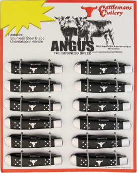 Cattlemens Angus Trapper Display Board Knives CC0002BDT