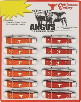 Cattlemens Angus Trapper Display Board Knives CC0002ORT