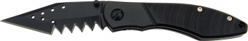 Shark Style Liner Lock Black Knife 210153-BK