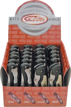 China Made Wildlife Knife Display 24pc knives CN210403