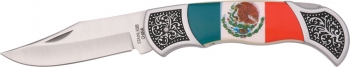 China China Mexican Flag Lockback. Knives CN210713