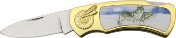 China Made Howling Wolf Lockback knives CN210929WM