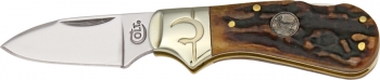 Colt Lockback Brown Stag Bone Knives CT324