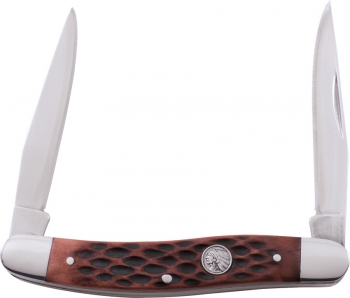 Chief Muskrat Chestnut Bone Knives CF122