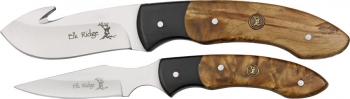 Elk Ridge Guthook Combo Set Burlwood knives ER250MB