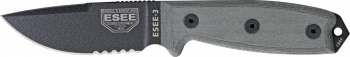 ESEE Model 3 Part Serrated knives ES3SCP