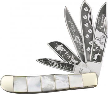 Frost Beaver Creek 5 Blade Trapper Knives FBVR190WT