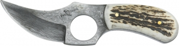 Fox-N-Hound Finger Skinner Folded Damascus Steel FH6000
