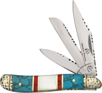 Frost Frost Silver Horse Peanut. Knives FSHS107TUR3