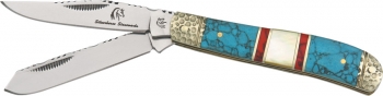 Frost Frost Silver Horse Trapper. Knives FSHS126TUR