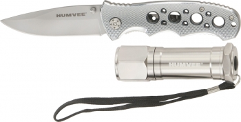 Humvee Utility Knife-LED Light Combo outdoor gear HMVKC3GRY