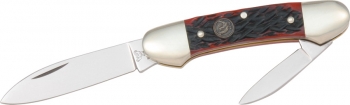 HandR H&R Small Canoe Red Pick Bone. Knives HR102RPB