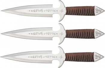 Kit Rae Blackjet Throwing Triple Set knives KR35
