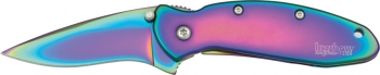 Kershaw Assisted Opening Rainbow Scallion Knife 1620VIB