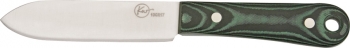 Ken Warner Utility Knife w- Green Micarta Handle