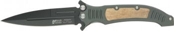 Mtech MTech Folder W-Burl Inlay knives M3433