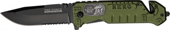 Cheap M9 Rescue Linerlock A-O Knives M3891