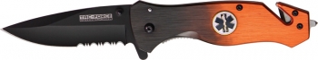 Cheap Two Tone Rescue Linerlock A-O Knives M3893
