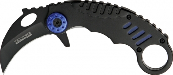 Cheap Karambit Linerlock A-O Blue Knives M4059