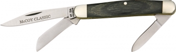 McCoy Classic Stockman Black Wood Handle 3 1-4 Closed MC28106