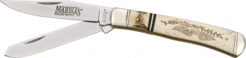 Marbles Schrimshaw Trapper knives MR249