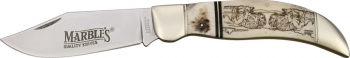 Marbles Schrimshaw Deer Slayer knives MR253