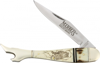 Marbles Scrimshaw Large Lady Leg Knife knives MR258