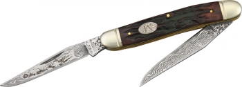 Marbles Muskrat Etched Damascus Series knives MR268