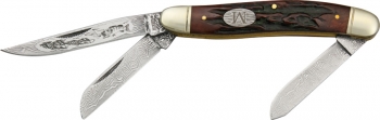 Marbles Stockman Etched Damascus knives MR269