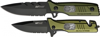 Mtech Fixed Blade-Rescue Linerlock knives MT512RG