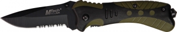 Mtech Rubberized Linerlock knives MT519GN