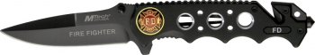 Mtech Rescue Linerlock - Fire knives MT551FDB