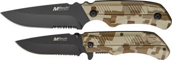 Mtech Fixed Blade-Linerlock Combo knives MT566DM