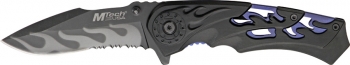 Mtech Flame Linerlock knives MT595BBL