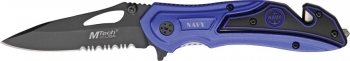 Mtech Rescue Linerlock Navy knives MT596NY