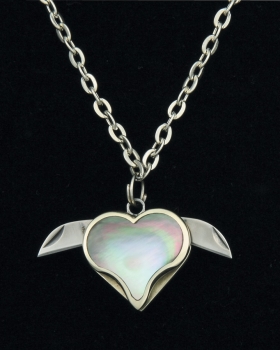 Novelty Cutlery Heart Necklace NV222