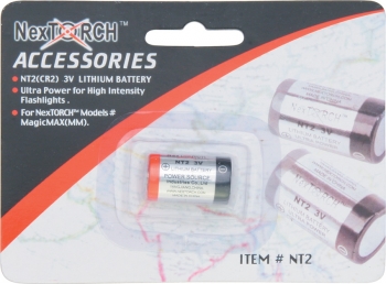 NexTorch NT2 Replacement Battery flashlights NXNT2