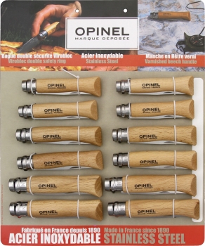 Opinel 12 Piece Stainless Assortment knives OP00938