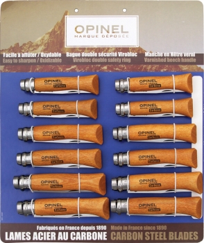 Opinel 12 Pc Carbon Steel Assortment knives OP82085